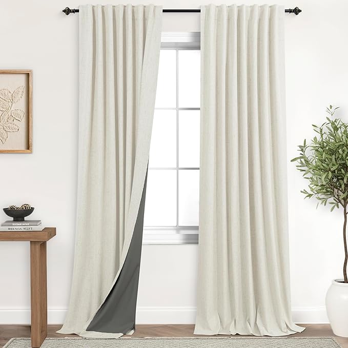 KOUFALL 132 Inch Curtains by KOUFALL