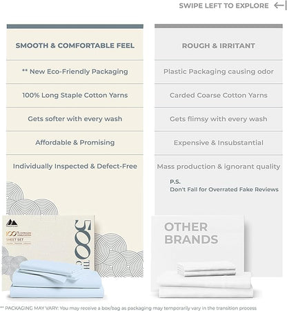 Mayfair Linen 100% Cotton Bed Sheets California King Sheet Set - Image 2