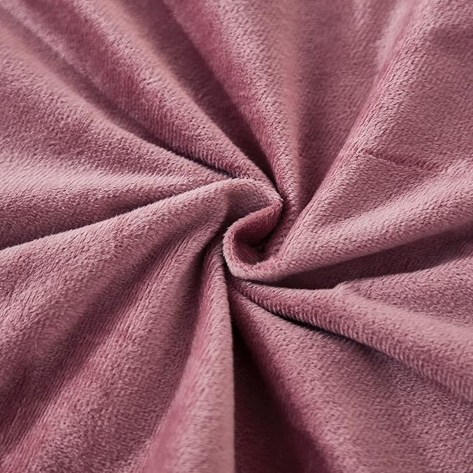 Uhamho Set of 2 Standard Pillowcases Faux Fur Throw Pillow Covers Queen Size - Image 6