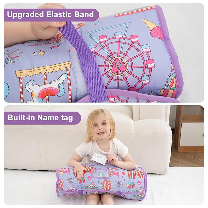 Viviland Toddler Nap Mat, Rolled Sleeping Mats - Image 4