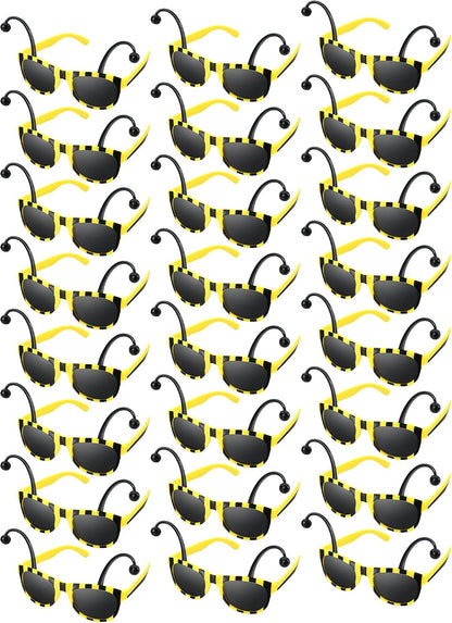Bencailor 24 Pcs Halloween Bee Glasses Costume Honey Bee Costume