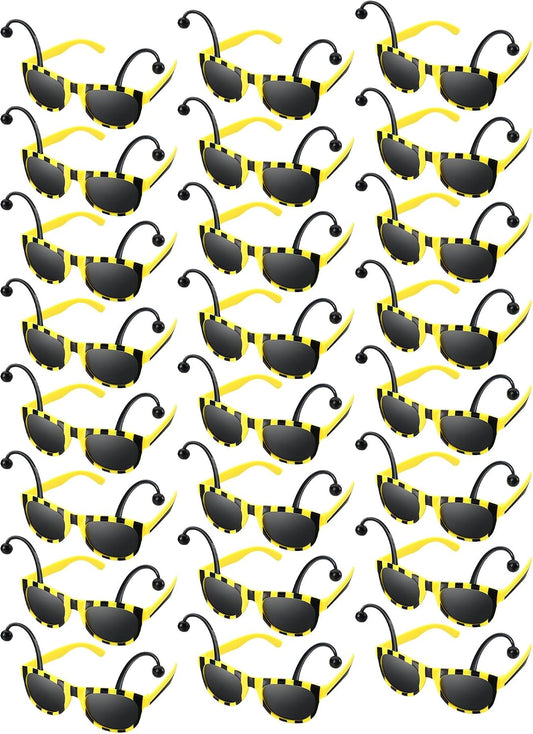 Bencailor 24 Pcs Halloween Bee Glasses Costume Honey Bee Costume