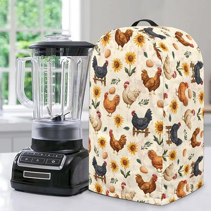 Cute Rooster Blender Dust Cover, Stand Mixer or Coffee Maker Appliance Covers by Annejudy