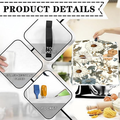 Mixer Dust Cover for 6-8 Qt Stand Mixer, Cloth Cover - Image 3