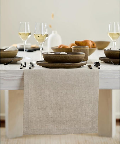 Solino Home Linen Natural Table Runner 60 Inches by SolinoHome