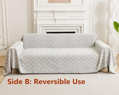 AIVIA Couch Cover Sheet Blanket, Oversized Reversible Covers - Image 6