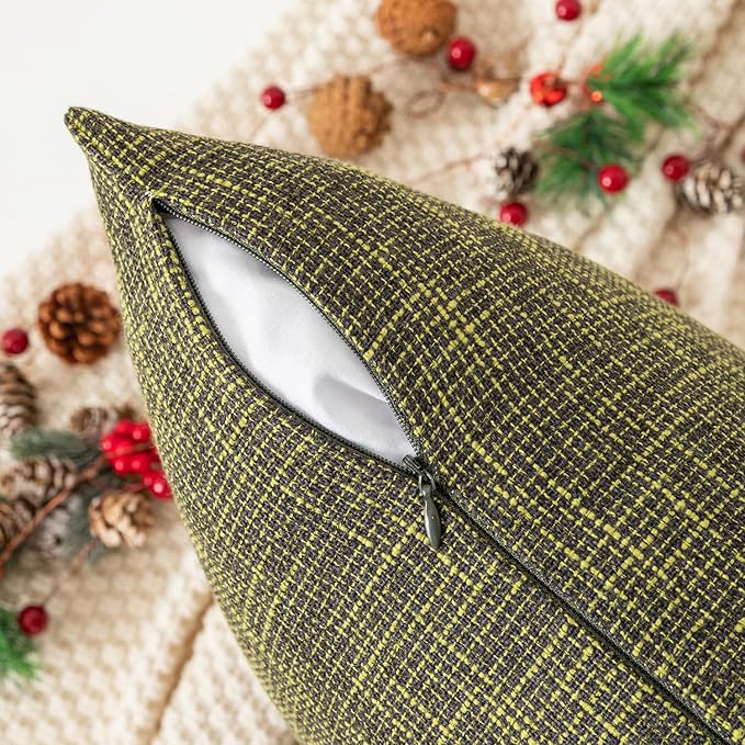 Kevin Textile Burlap Decoration Supersoft Linen Cushion Covers Square Throw - Image 3