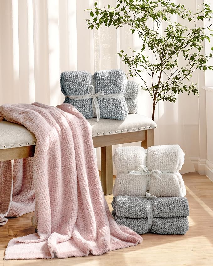 Super Soft Throw Blanket 50 x 60 Inches, Half-Side Plush Fuzzy Blanket - Image 6