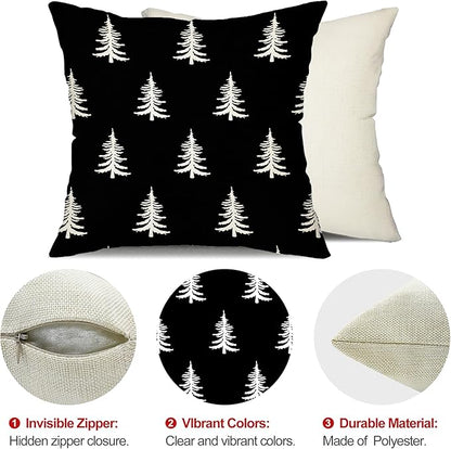 DFXSZ Christmas Pillow Covers 16x16 inch Set of 2 Christmas Tree Decorative - Image 6