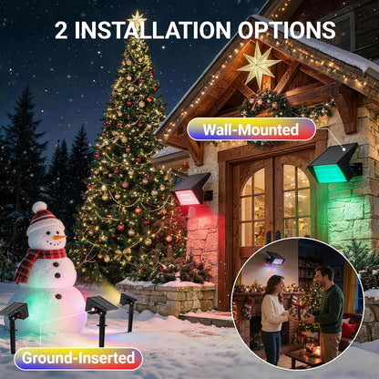 6Pack RGBW Solar Halloween Lights Outdoor Halloween Decorations