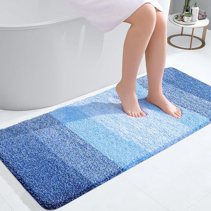 OLANLY Bathroom Runner Rugs 47x20, Extra Soft Absorbent Microfiber Bath Rugs by OLANLY