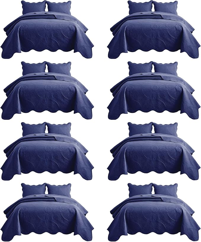 IR Imperial Rooms 8 Pack Quilt King Size Bedding by IRImperialRooms