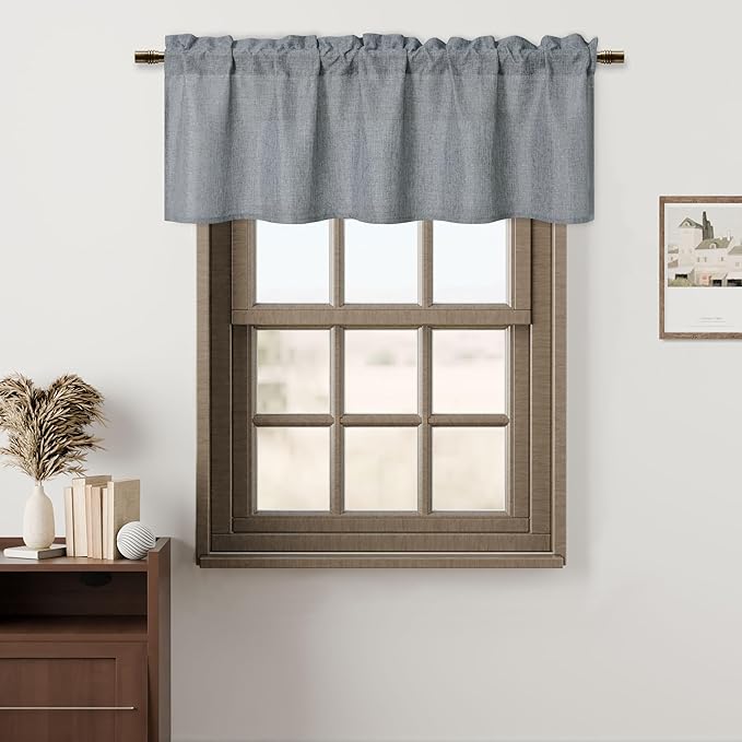 Hiasan Grey Light Filtering Curtain Valances by Hiasan