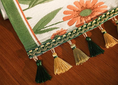 13×72 Inch Table Runner, Retro-Luxury Tassels Series - Image 4