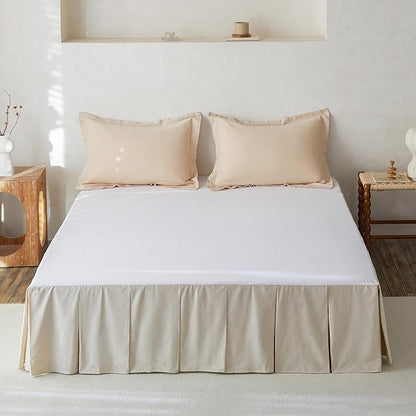 BISELINA French Linen Pleated Bed Skirt by BISELINA