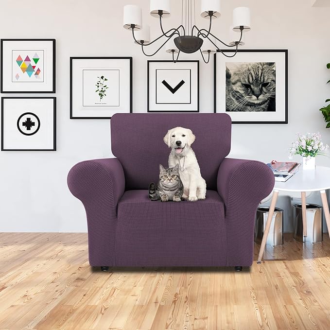 LURKA Stretch Chair Sofa Slipcovers 1 Piece Couch Covers - Image 2