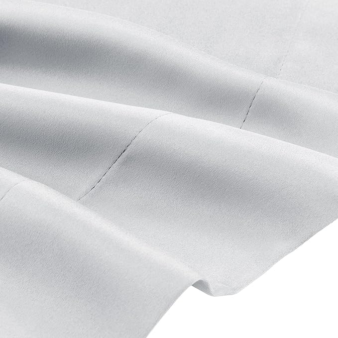 TWOPAGES Grey White Pinch Pleated Room Darkening Curtain 120 Inches Long - Image 5