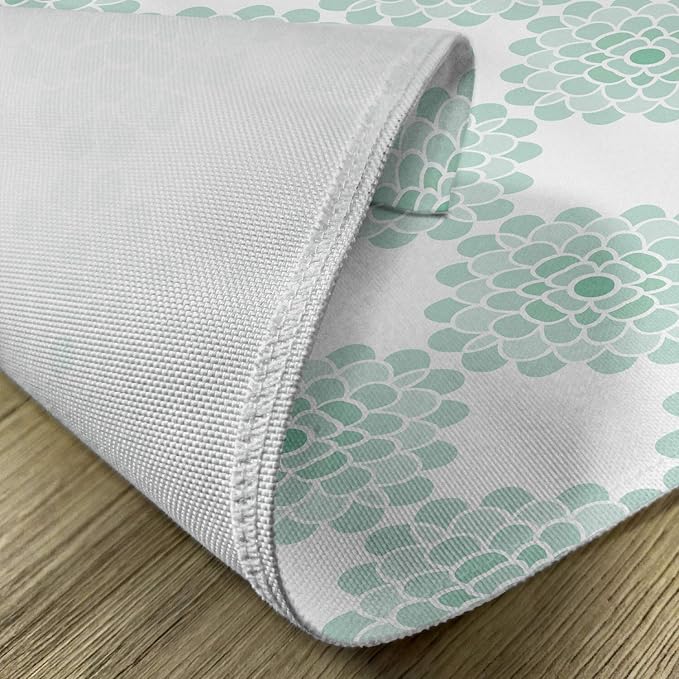 Ambesonne Floral Place Mats Set of 4, Abstract Horizontal Lines Geometric Bold - Image 5