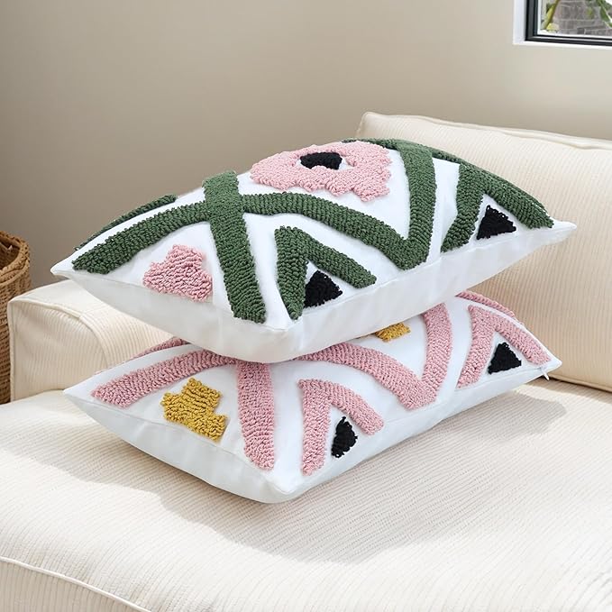 Boho Accent Lumbar Pillow Covers 12x20 - Image 6