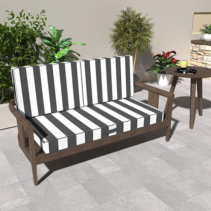 Outdoor Loveseat Cushions, 46x24 Outdoor Chair Cushions - Image 3