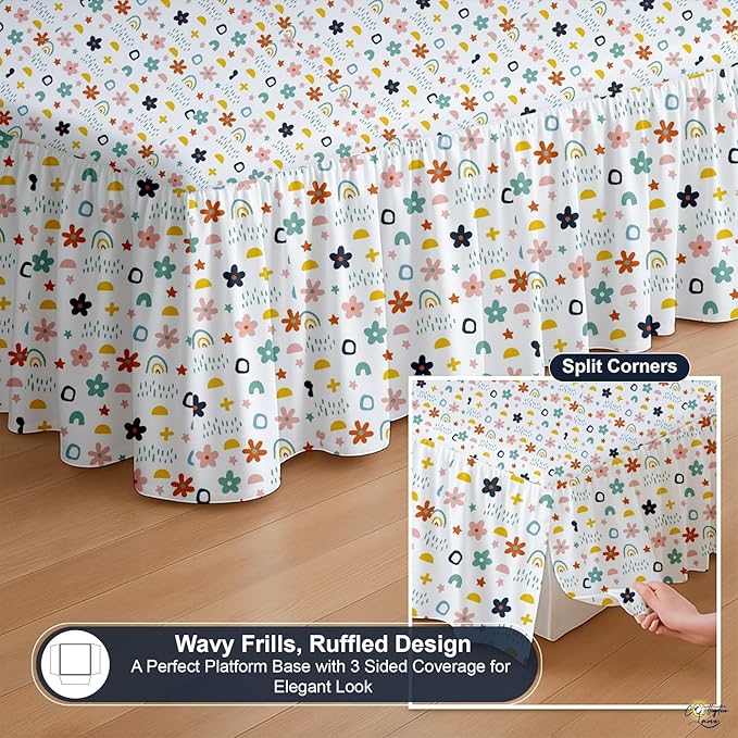 Cottington Lane Ruffled Bed Skirt King Size - Image 7