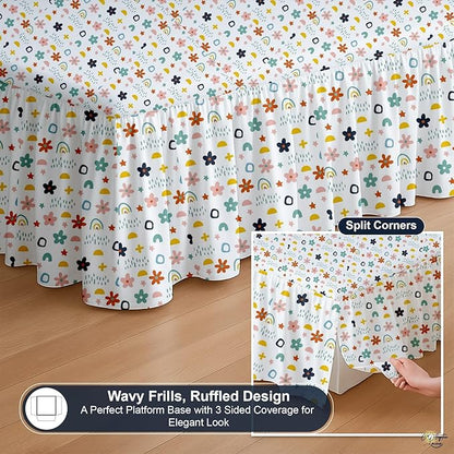 Cottington Lane Ruffled Bed Skirt Queen Size - Image 7