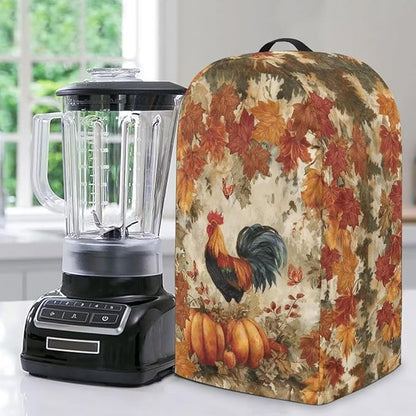 Autumn Rooster Pumpkin Blender Dust Cover Food Processor Cover Coffee Machine by Unknown