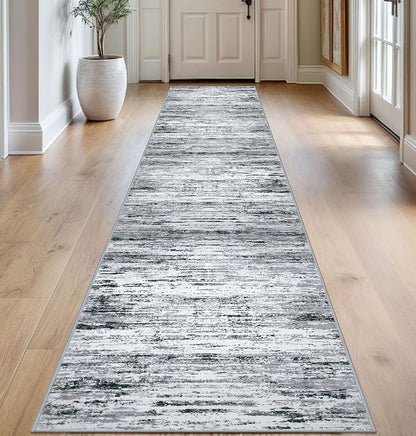 Modern Abstract Runner Rug 2.6x14 by lansny