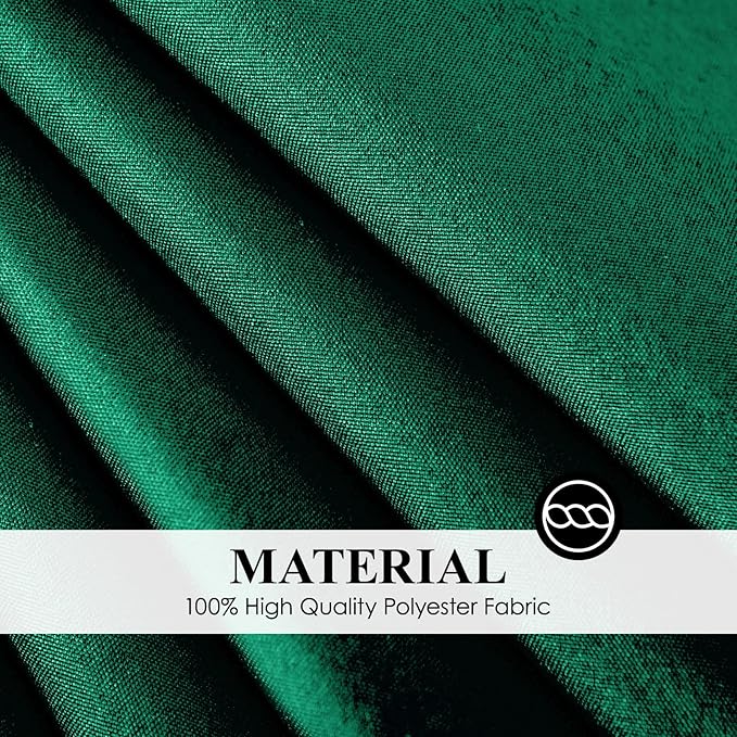 Round Tablecloth 132 Inch 6 Pack Dark Green Tablecloths Washable Decorative - Image 6