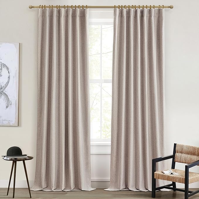Primitive Linen Curtains for Living Room 96 Inches Long, Rustic Country Style - Image 8