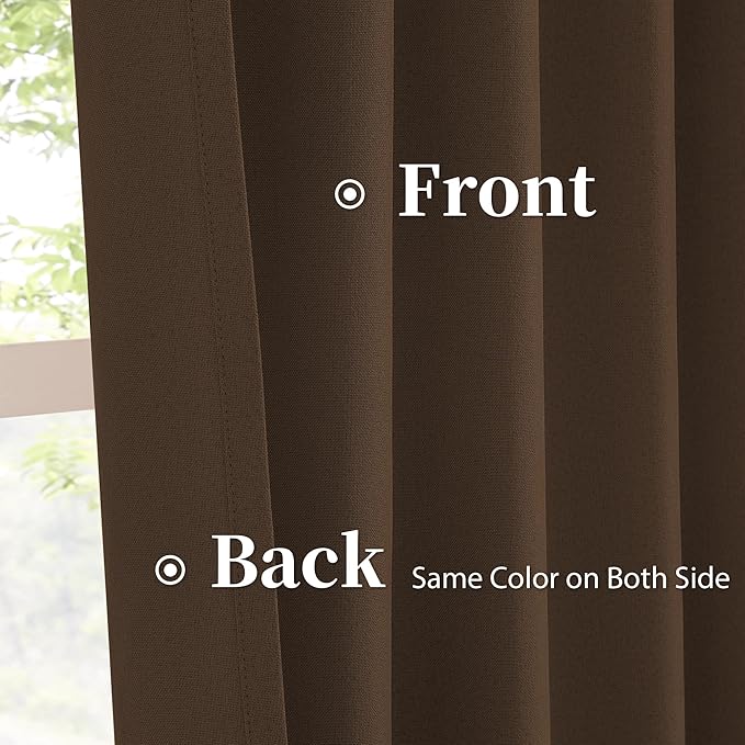 KEQIAOSUOCAI Linen Blackout Door Curtains - Image 4