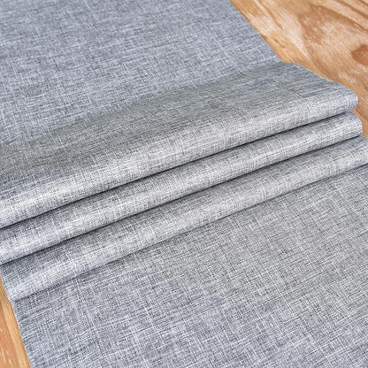 NEWISHER Farmhouse Rustic Table Runner Solid Grey Rectangular Table Runners - Image 5