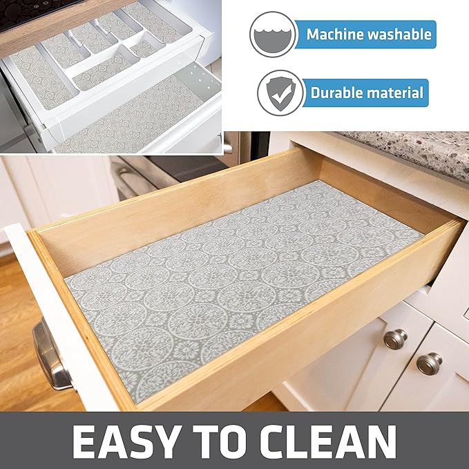 Drymate Premium Luxury Shelf & Drawer Liner, Thick Cushioned Fabric, - Image 6