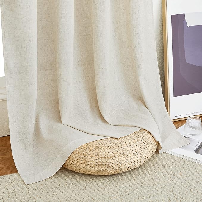 NICETOWN Linen Curtains 96 inches Long - Image 6