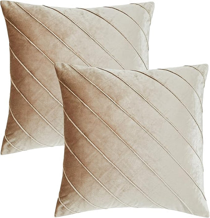 GIGIZAZA Decorative Velvet Pillow Covers 16x16, Living Room Square Cushion - Image 4