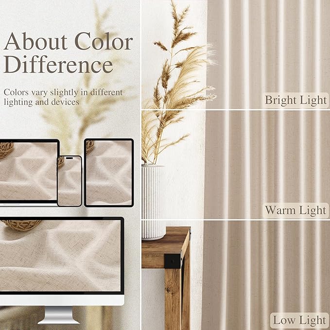 Nanspring 108 Inch Long Curtains - Image 3