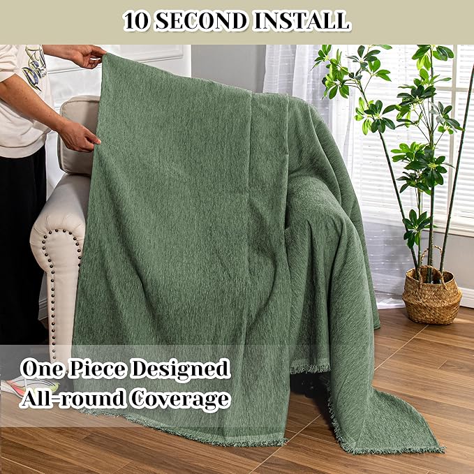 MEETSKY Small Couch Cover Oversized Armchair Sofa Cover Washable - Image 4