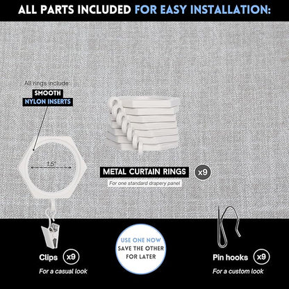 BlastHome® Luxury Curtain Rings - Image 3