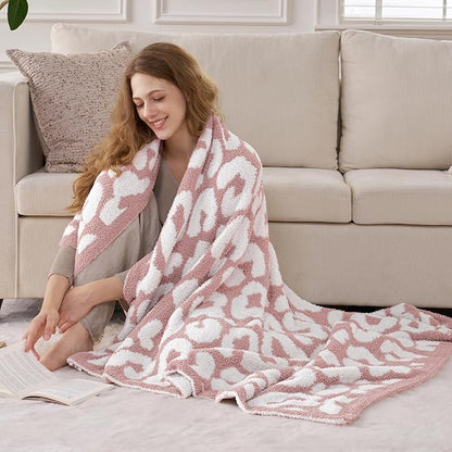 Joiedomi Throw Blanket for Couch Bed Sofa, Knitted Blankets Gifts for Women Mom - Image 2