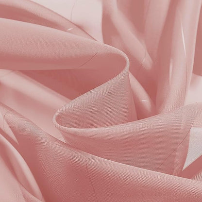 Stripe Pink Sheer Curtains 84 inch Length 2 Panels Grommets Top Semi - Image 6