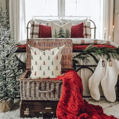 DFXSZ Christmas Pillow Covers 16x16 inch Set of 2 Christmas Tree Decorative - Image 3