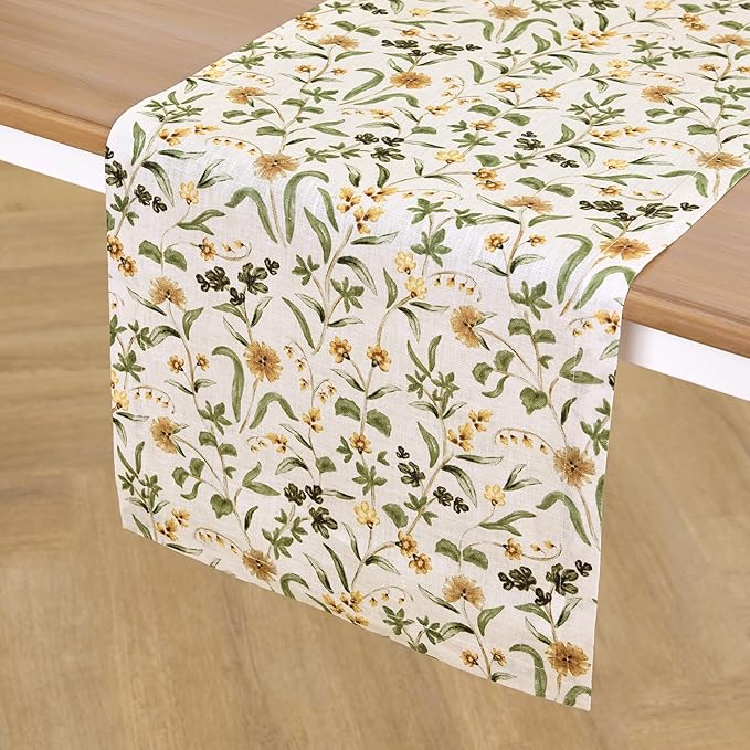 Solino Home 100% Pure Linen Table Runner 90 Inches Long - Image 2