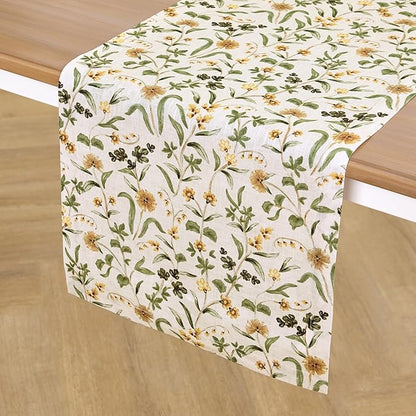 Solino Home 100% Pure Linen Table Runner 132 Inches Long - Image 2