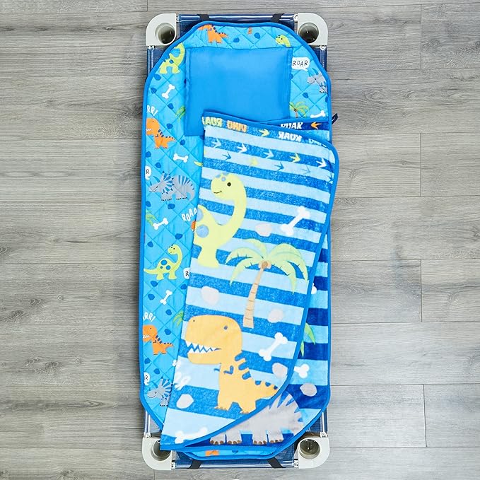 EVERYDAY KIDS Cute Preschooler and Toddler Cot Nap Mat - Image 5