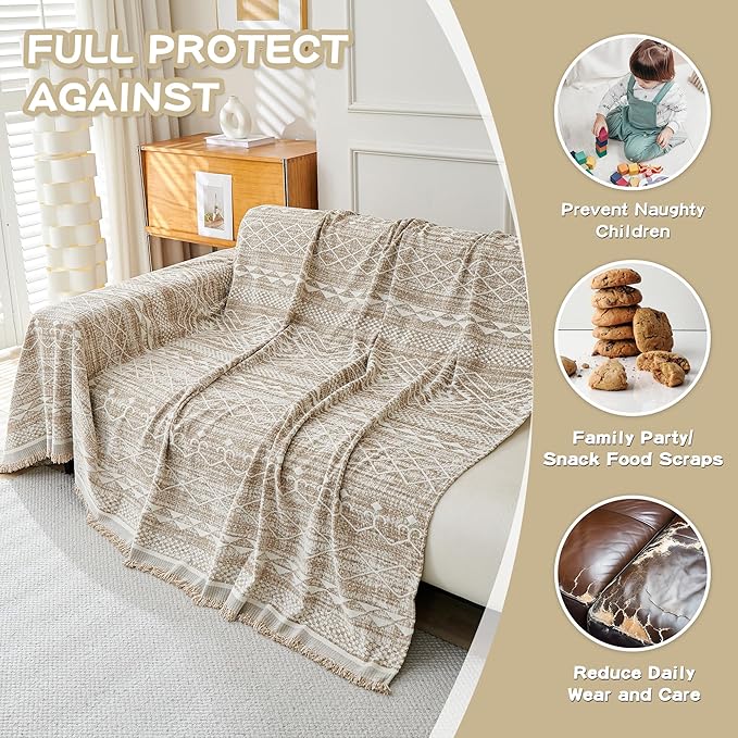 MEETSKY Boho Couch Cover Sofa Slipcover - Image 5