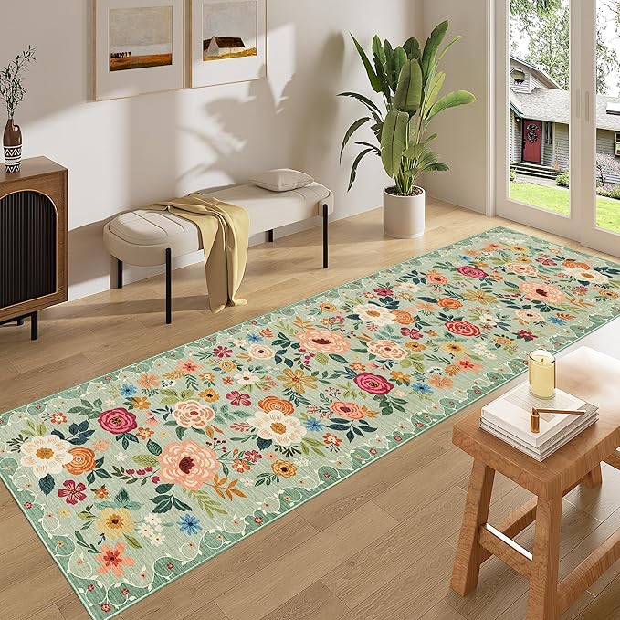 DUKINO 2x8 Runner Rug for Hallway, Washable Kitchen Runner Rug - Image 3