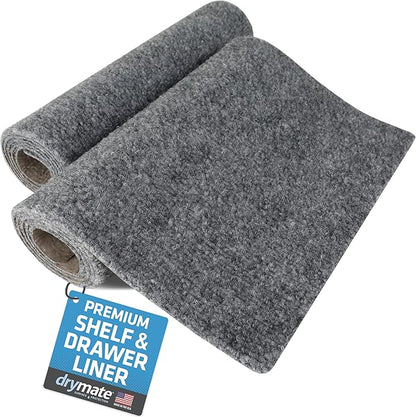 Drymate Premium Luxury Shelf & Drawer Liner, Thick Cushioned Fabric, by Drymate