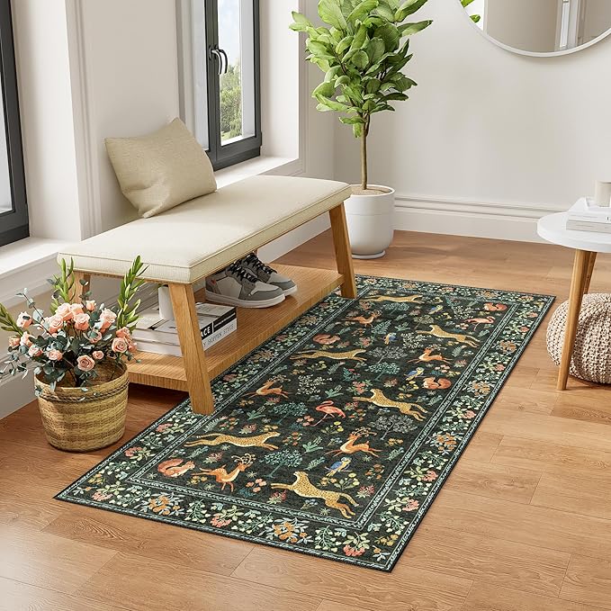 DUKINO 2x4 Rug for Hallway, Washable Kitchen Runner Rug by DUKINO