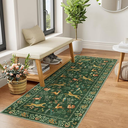 DUKINO 2x5 Rug for Hallway, Washable Kitchen Runner Rug by DUKINO