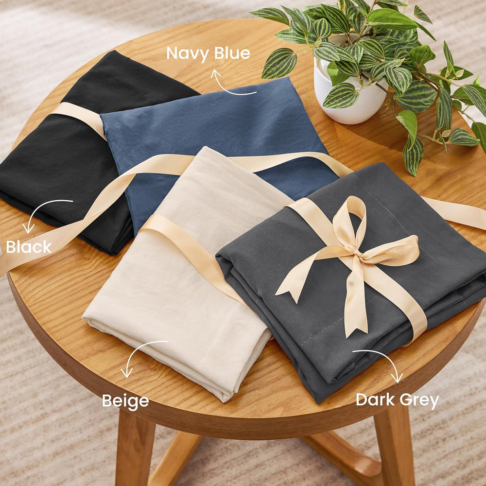 Love's cabin Navy Blue King Size Comforter Set, 3-Piece Prewashed Bed Set